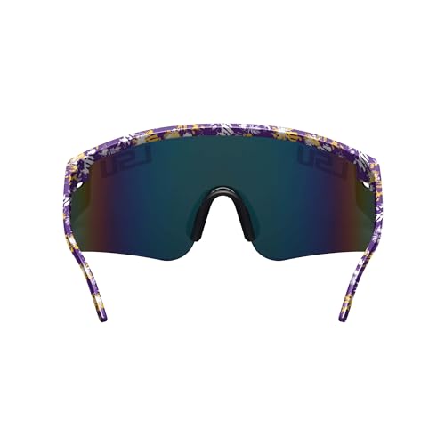 Large Frame Sunglasses with Floral Design - LSU Tigers