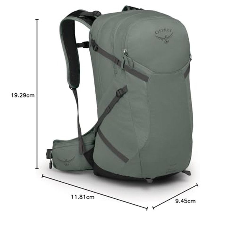 Osprey Sportlite 25L Lightweight Hiking Backpack for Men and Women, Pine Leaf Green, S/M