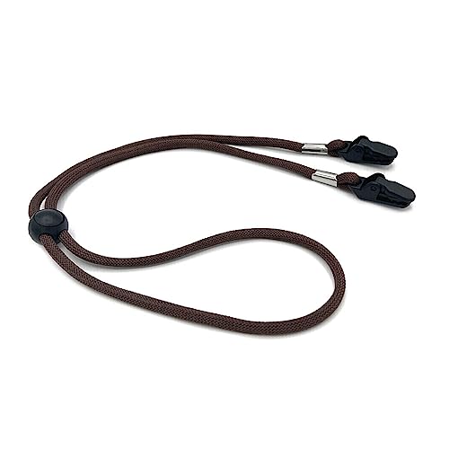 Windproof Hat Lanyard with Adjustable Chin Strap and Clips
