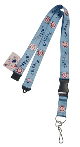 Retro Cooperstown Lanyard with Detachable Clip - Chicago Cubs Blue