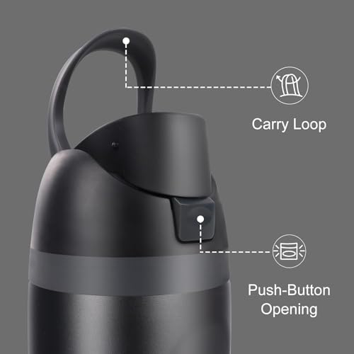 Replacement Lid for Owala Freesip Water Bottles - Black