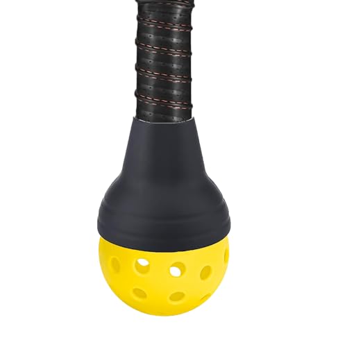 Pickleball Ball Retriever - Silicone Paddle Picker - Black - 1 Pack