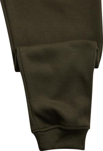 Boys Sweatpants - Active Performance Fleece Joggers with Pockets & Drawstring Waistband - Green, Size 14-16