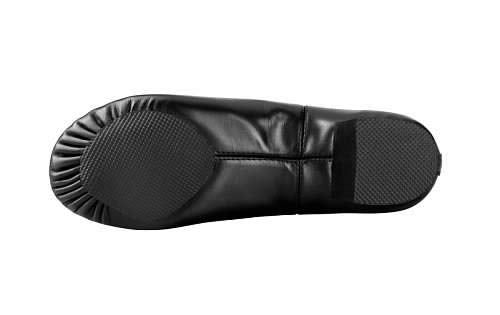 Linodes Leather Toddler & Kids Jazz Slip-On Shoes Black, Elastic Top - 3 Little Kid