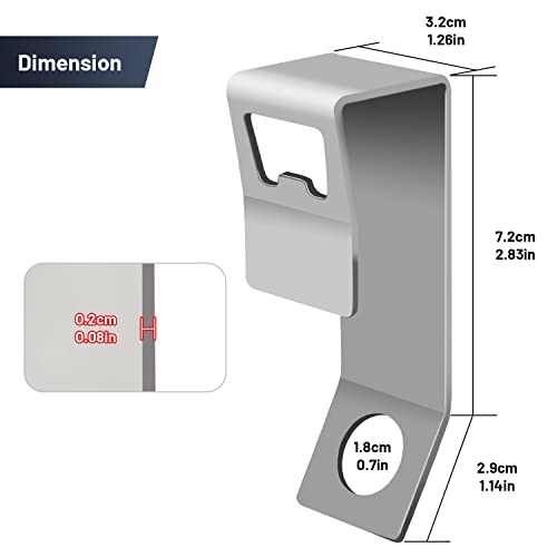 Cooler Lock Bracket 2 Pack with Portable Bottle Opener - Stainless Steel