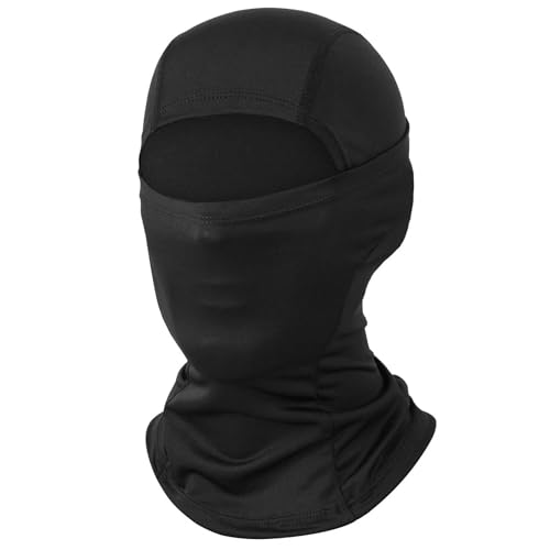 UPF 50+ Cooling Balaclava Face Mask for Motorcycle Cycling - Black