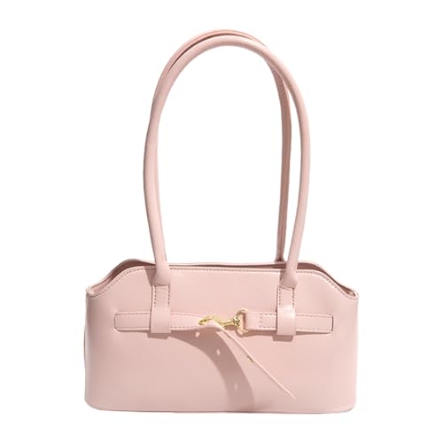 PU Leather Vintage Crossbody Bag for Women - Pink