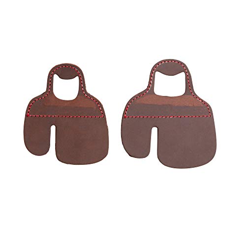 Leather Finger Tab for Traditional Archery - Medium, Brown, One Size