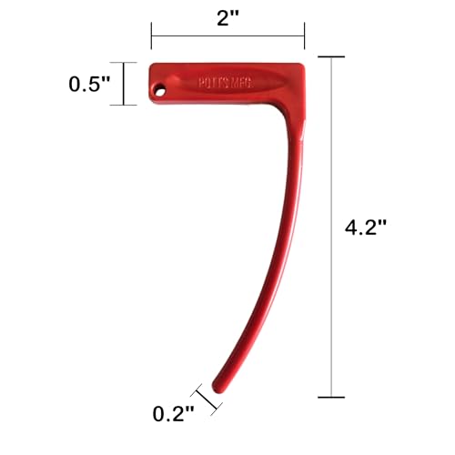 USA Made Long Chamber Safety Flag for Rifle, Shotgun, Handgun – 6 Pack