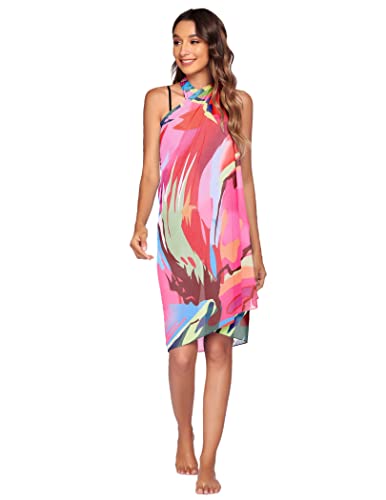 Women’s Sarong Swimsuit Coverup - Sheer Chiffon Wrap, A-1 Piece
