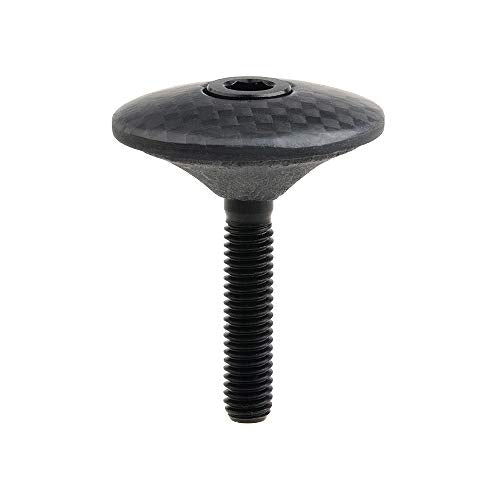Wanyifa Matte Black 1/8" 3K Carbon Fiber Cycling Headset Top Cap Upgrade