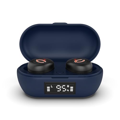 Chicago Bears True Wireless Earbuds - Bluetooth 5.0, 63 Hour Battery