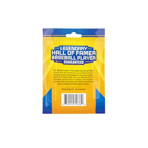 Baseball Legends Pack - 30 Trading Cards with Hall of Fame Player