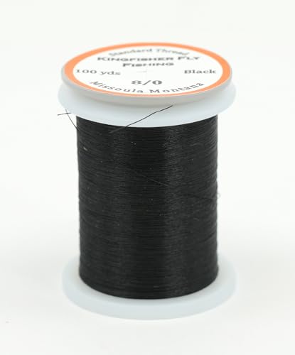 Fly Tying Thread 8/0 70 Denier - Black Precision Thread for Small Flies