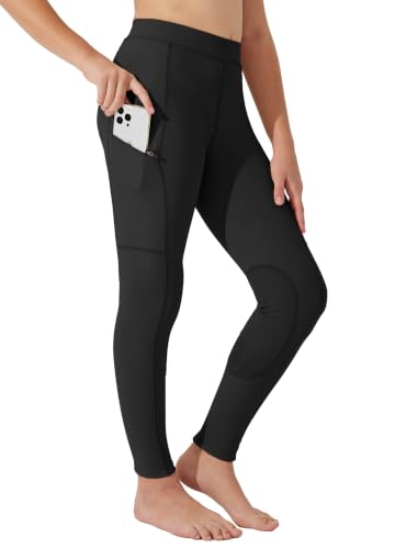 Girl's Riding Pants - Black - 4-Way Stretch Equestrian Breeches