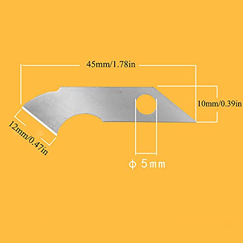 Hook Knife PVC Acrylic Board Plastic Plexiglass Hook Knife Cutting Tool with 10 Replacement Blades 161 X25X11mm