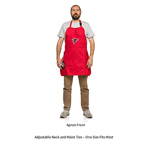 Adjustable Atlanta Falcons Grill Chef Apron with Pockets & Bottle Opener