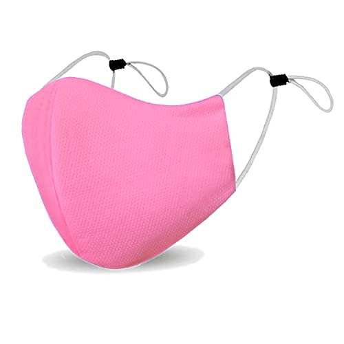 Reusable Pink Face Mask - Washable, Adjustable Ear Straps, Breathable Comfort
