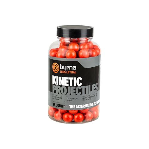 Kinetic Projectiles - .61 Cal Reusable Hard Plastic Rounds for Training and Self Defense (95 Count)