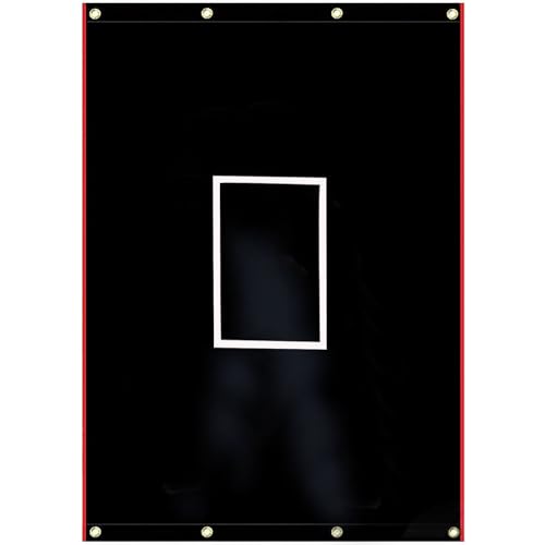 Heavy Duty PVC Baseball Batting Cage Backstop - 4x6 Ft