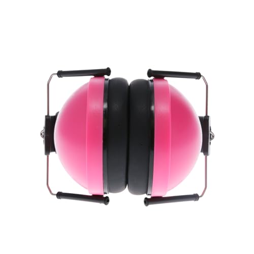 Pink Walker's Youth & Women's Folding Hearing Protection Earmuffs - Low Profile, Adjustable Headband