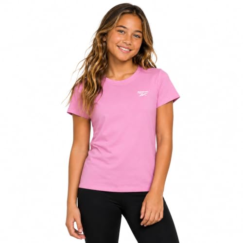 Girls Athletic T-Shirt - Performance Crewneck - Pink / 7