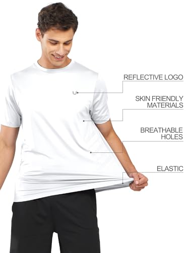 Men's Quick Dry Athletic Workout T-Shirt - Lightweight, Breathable