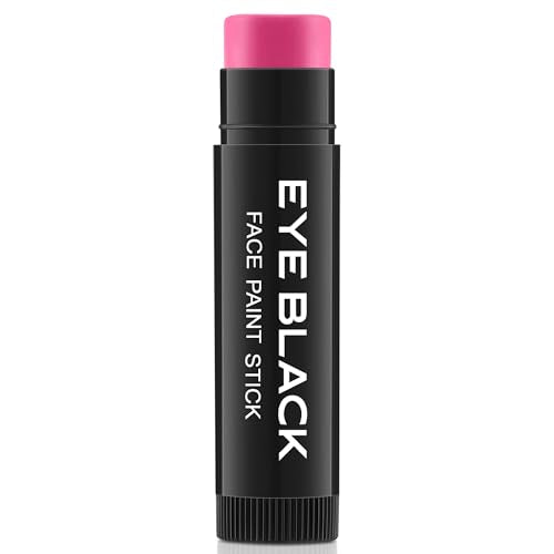 Hot Pink Sports Eye Black Stick - Anti-Glare Face Grease for Baseball