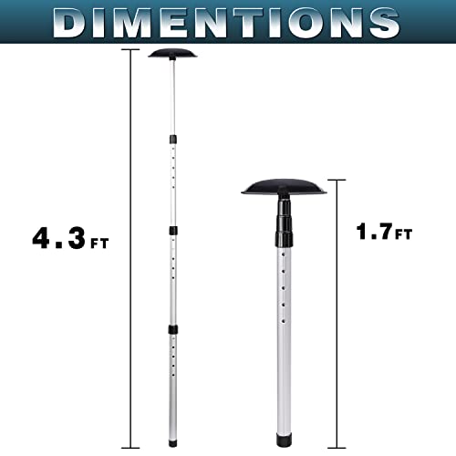 Golf Travel Bag Support Rod - Sturdy Aluminum Alloy - Black