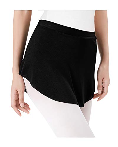 Stelle Ballet Skirt Women’s Dance Wrap Skirt - Large Black