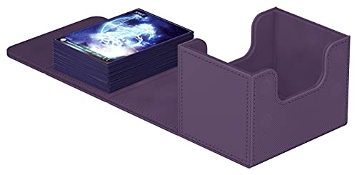 Ultimate Guard Sidewinder 100+ Deck Box for 100 Double-Sleeved TCG Cards Purple with Magnetic Closure