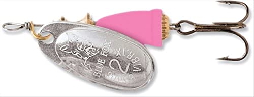 Classic Vibrax Spinner Lure - Silver/Hot Pink, 3/8 oz