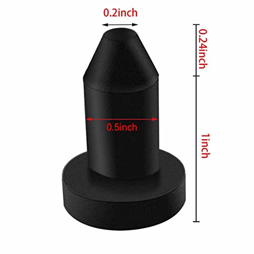 Kayak Drain Plug Scupper Stoppers - 1/2-inch Rubber Plugs - 3 Pack