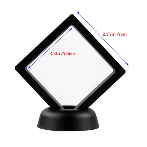 3D Floating Display Case - Challenge Coin & Jewelry Holder (4 PCS)