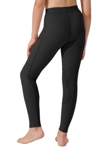 Girl's Riding Pants - Black - 4-Way Stretch Equestrian Breeches