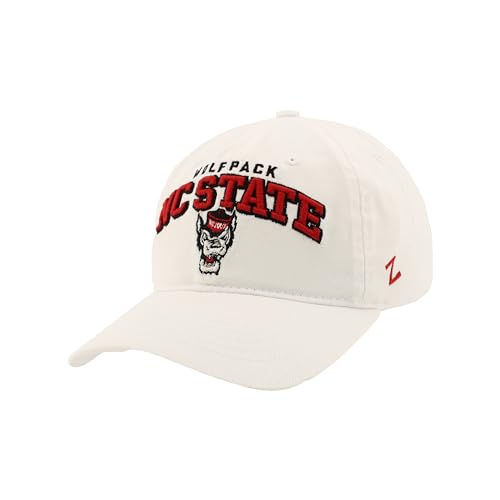 North Carolina State Wolfpack Adjustable Hat - White