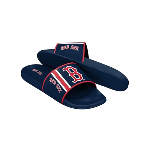 Boston Red Sox Slides - Men's Molded EVA Foam Sandals, Large