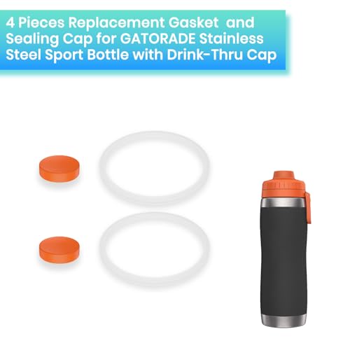 Replacement Gaskets and Spill Stoppers for 26oz Sport Bottles