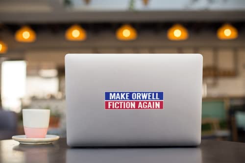 1984 Dystopian Message Bumper Sticker - Red White Blue 5.75"x1.75"