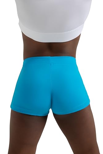 Boy Cut Low Rise Dance Shorts - Big Girls Columbia Blue