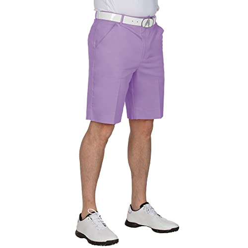 Royal & Awesome Pastel Purple Men's Golf Shorts Slim Fit Fun Bright Design