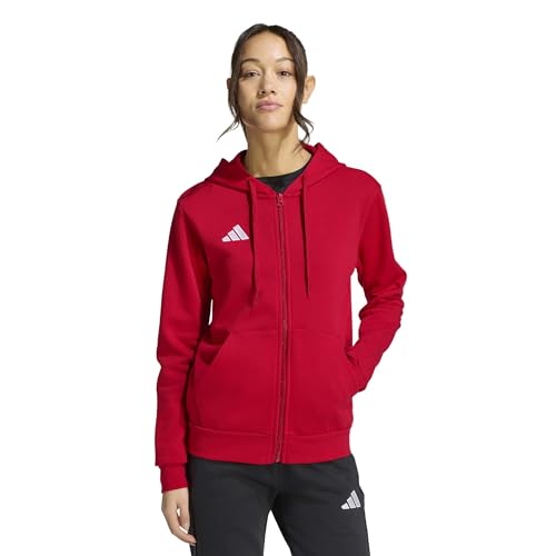 Adidas Women's Entrada 26 Full-Zip Hoodie Medium Team Power Red/White