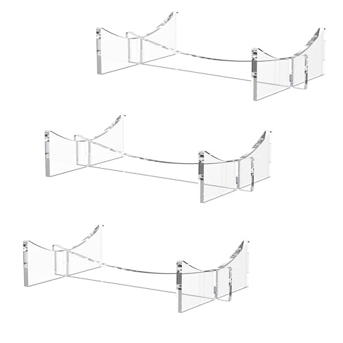 Horizontal Acrylic Ball Holder - 5.9 x 3.5 x 1.3 Inch - 3-Pack