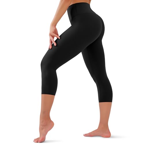 High Waisted Tummy Control Leggings for Women - Plus Size Yoga Pants