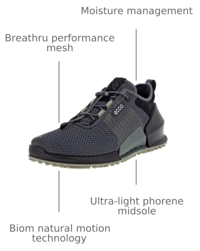 ECCO BIOM 2.0 Breathru Sneakers - Size 10-10.5 Magnet/Black/Vetiver