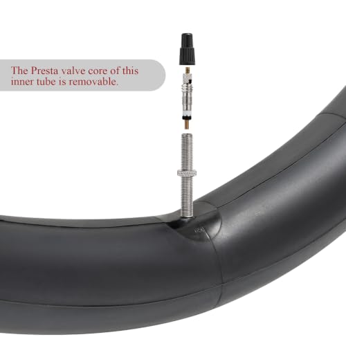 700C Bike Tubes 35-43C with Removable Presta Valve 40mm - 2 Pack
