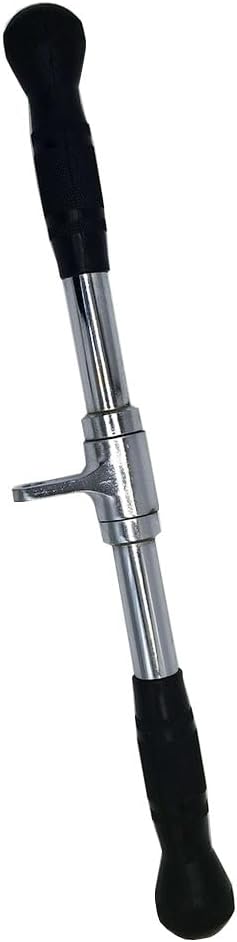 Wide Grip LAT Pull Down Bar | Chrome Plated Steel Cable Attachment for Home Gym - 880lb Capacity
