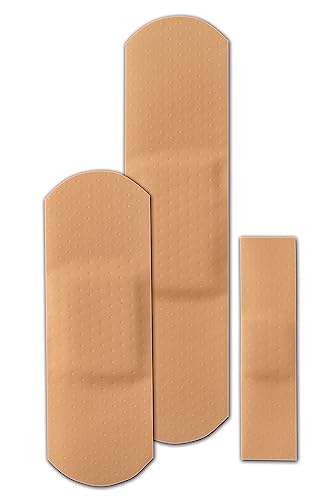 Sterile Plastic Adhesive Bandages - Assorted Sizes, 110 Count