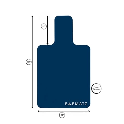 Premium Pilates Reformer Mat - Non-Slip Suede & Rubber - Midnight Navy