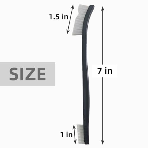 Double-Ended Gun Cleaning Brush - 12 Pack White Nylon Bristles